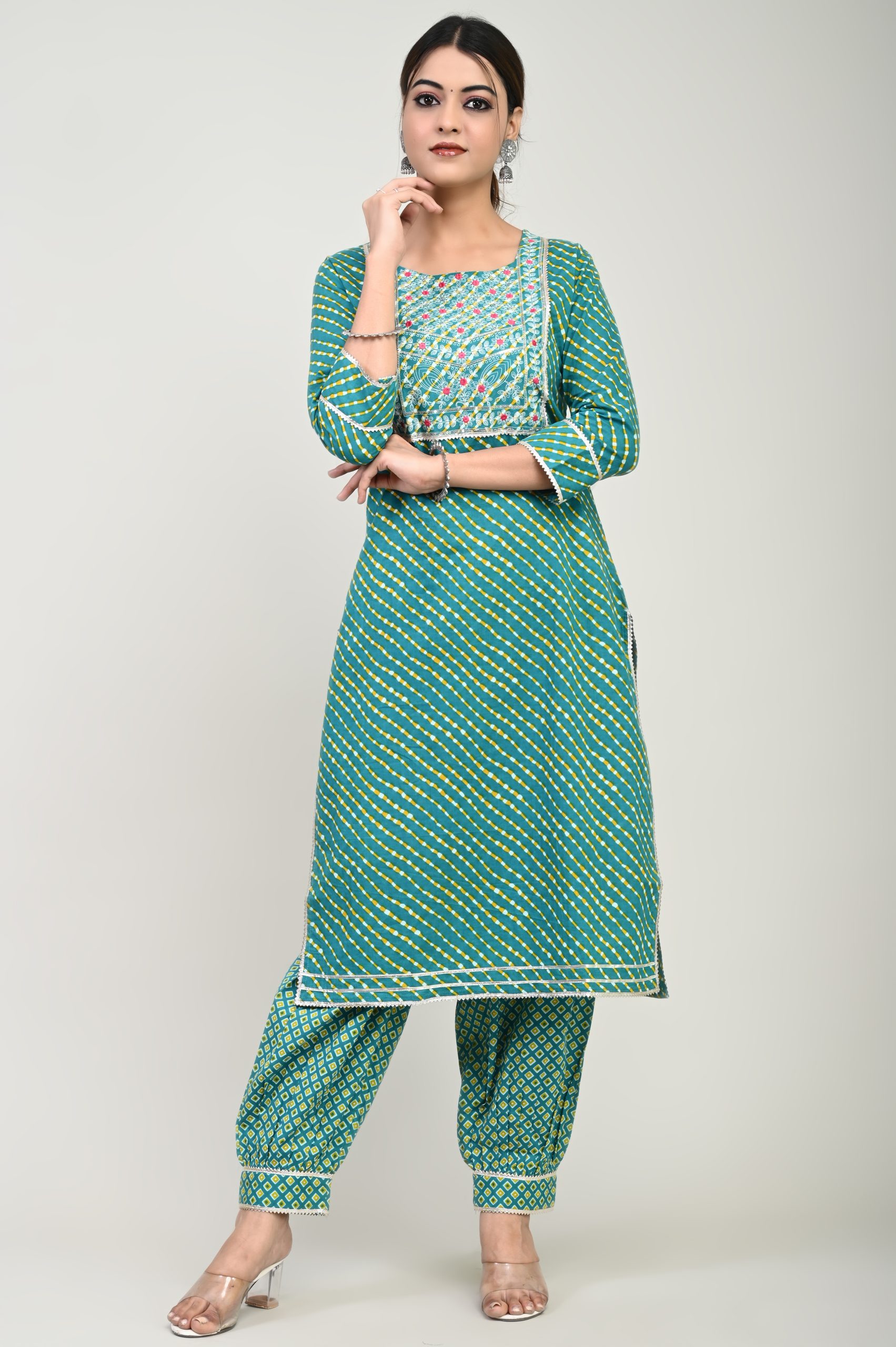 Cotton Kurta With Pants